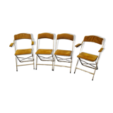 Vintage Fritz & Co. Style Folding Chairs, 1970s