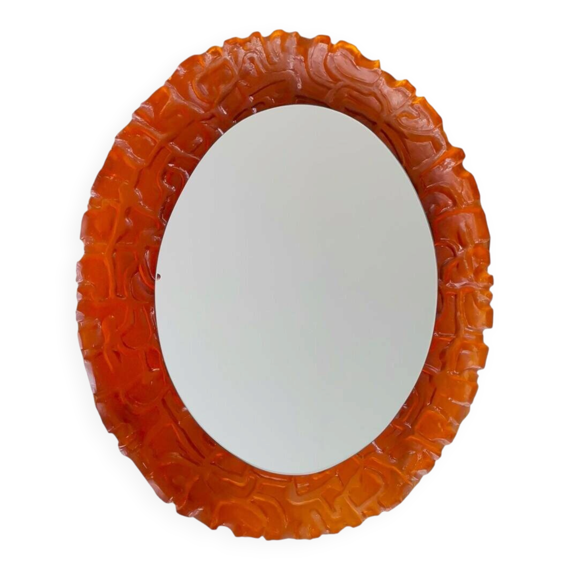 Backlit wall mirror for living room by Hillebrand