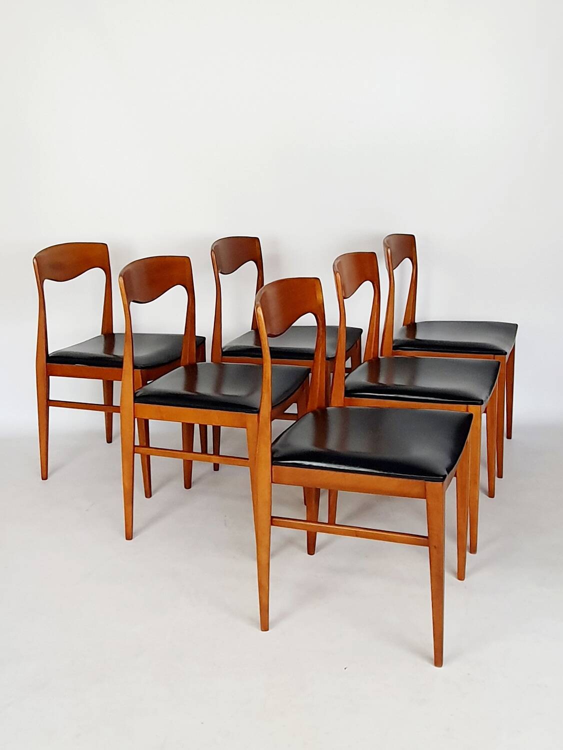 Serie de 6 chaises scandinaves