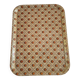 vintage tray from the 70s, brown orange design