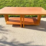 Large solid elm coffee table