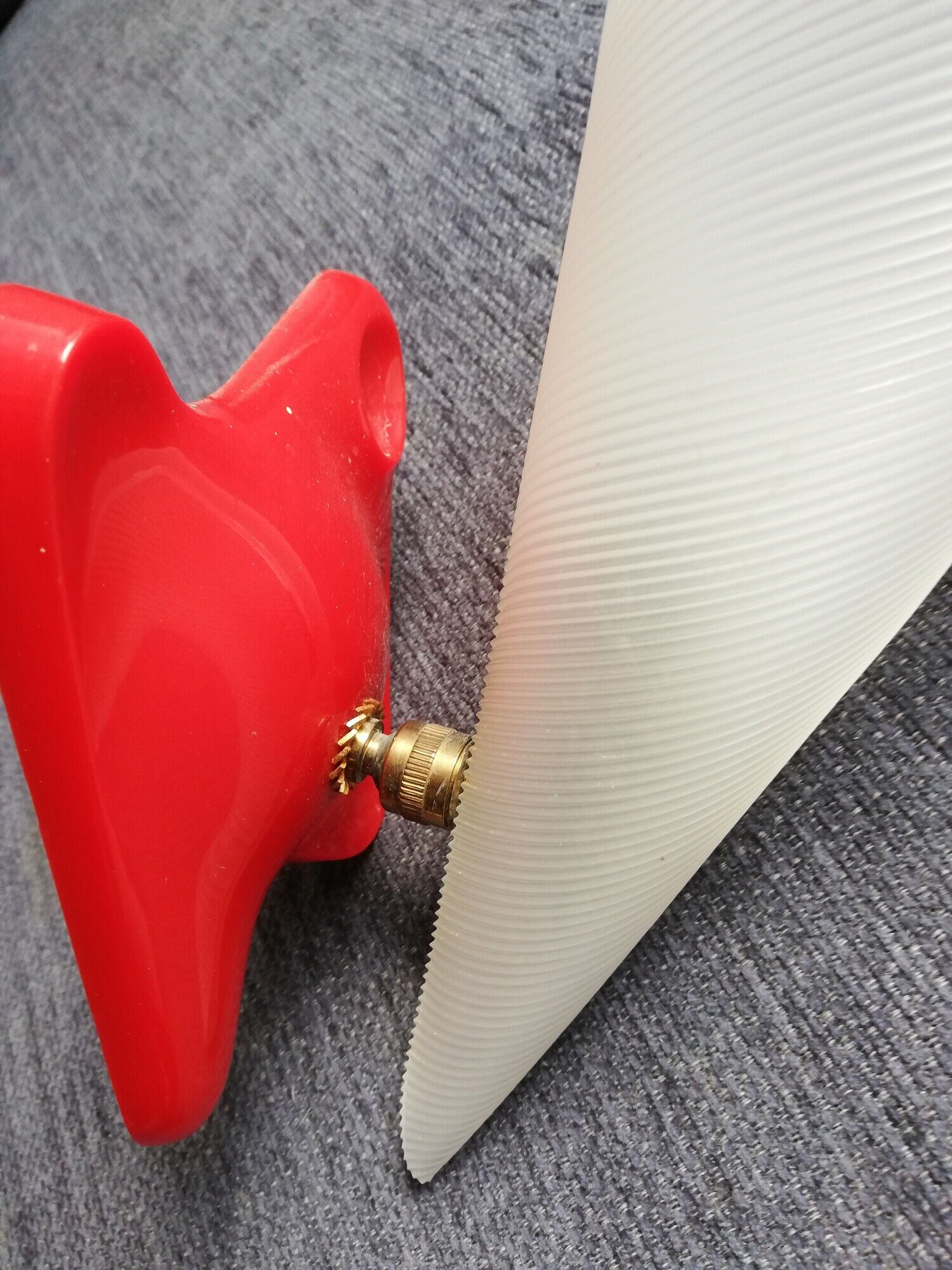 Lot 2 vintage rockabilly tapered wall lamps