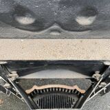 Open cast iron fireplace, Art Nouveau style