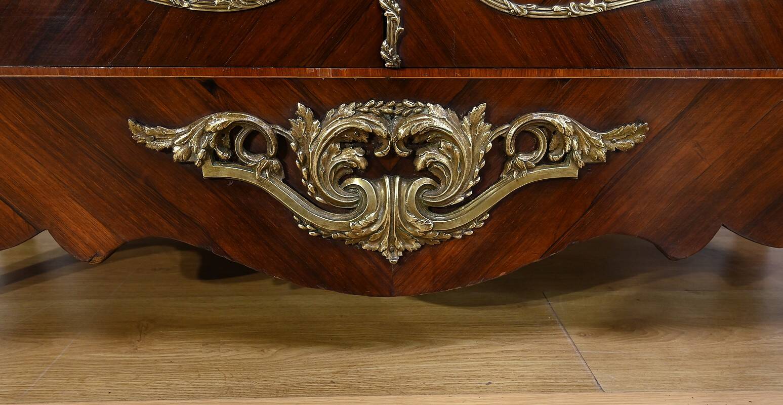 Library Two-Body in Rosewood and Marquetry, Louis XV style – End