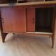 Scandinavian vintage design secretary with window and closet