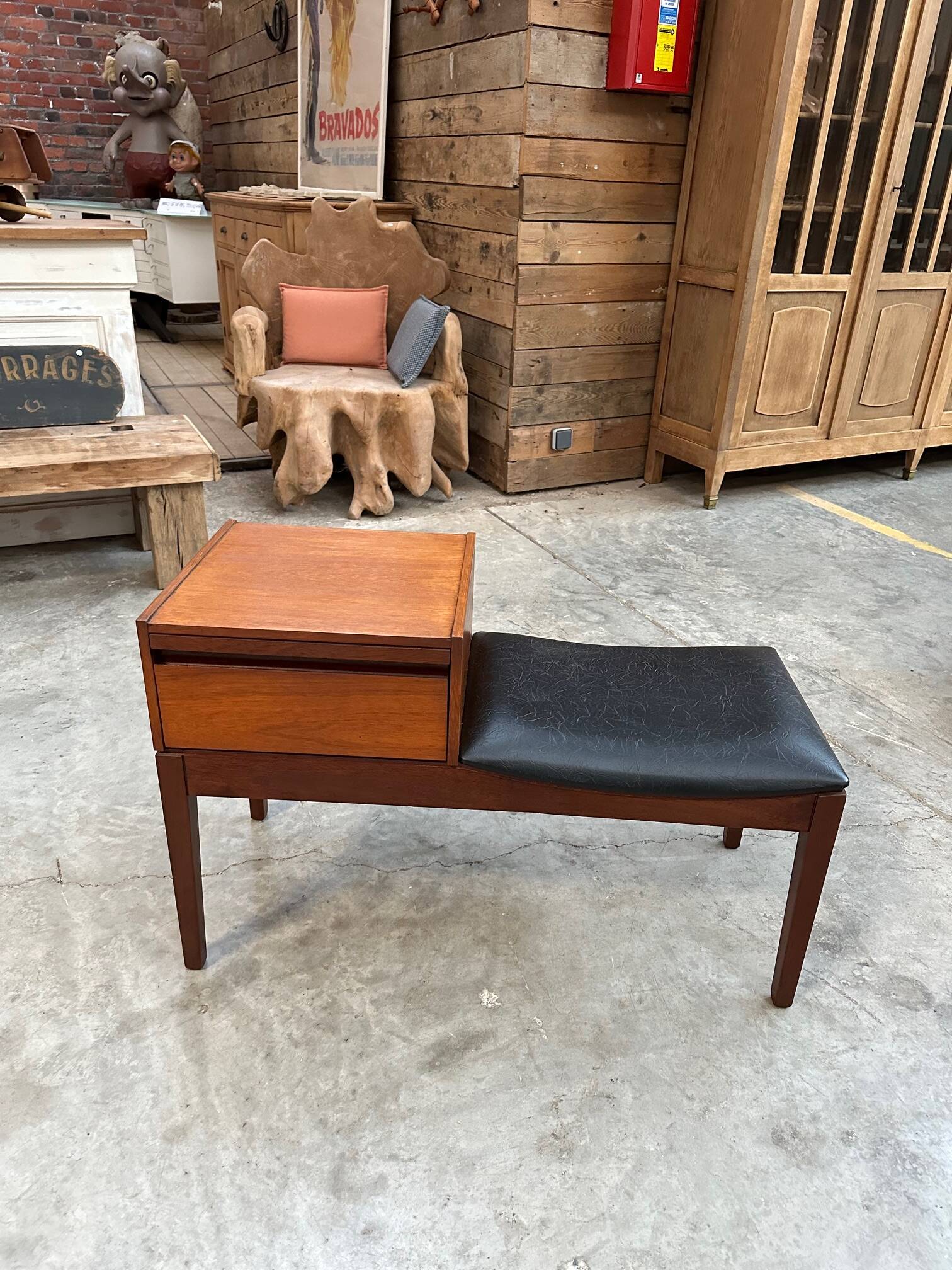 60s Hallway Bench
