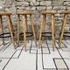 Lot de 4 tabourets de bar vintage 1970"
