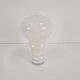 Vintage Space Age Bulb Table Lamp in White Glass, Germany, 1970s