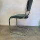 Pair of chrome blue chairs  70