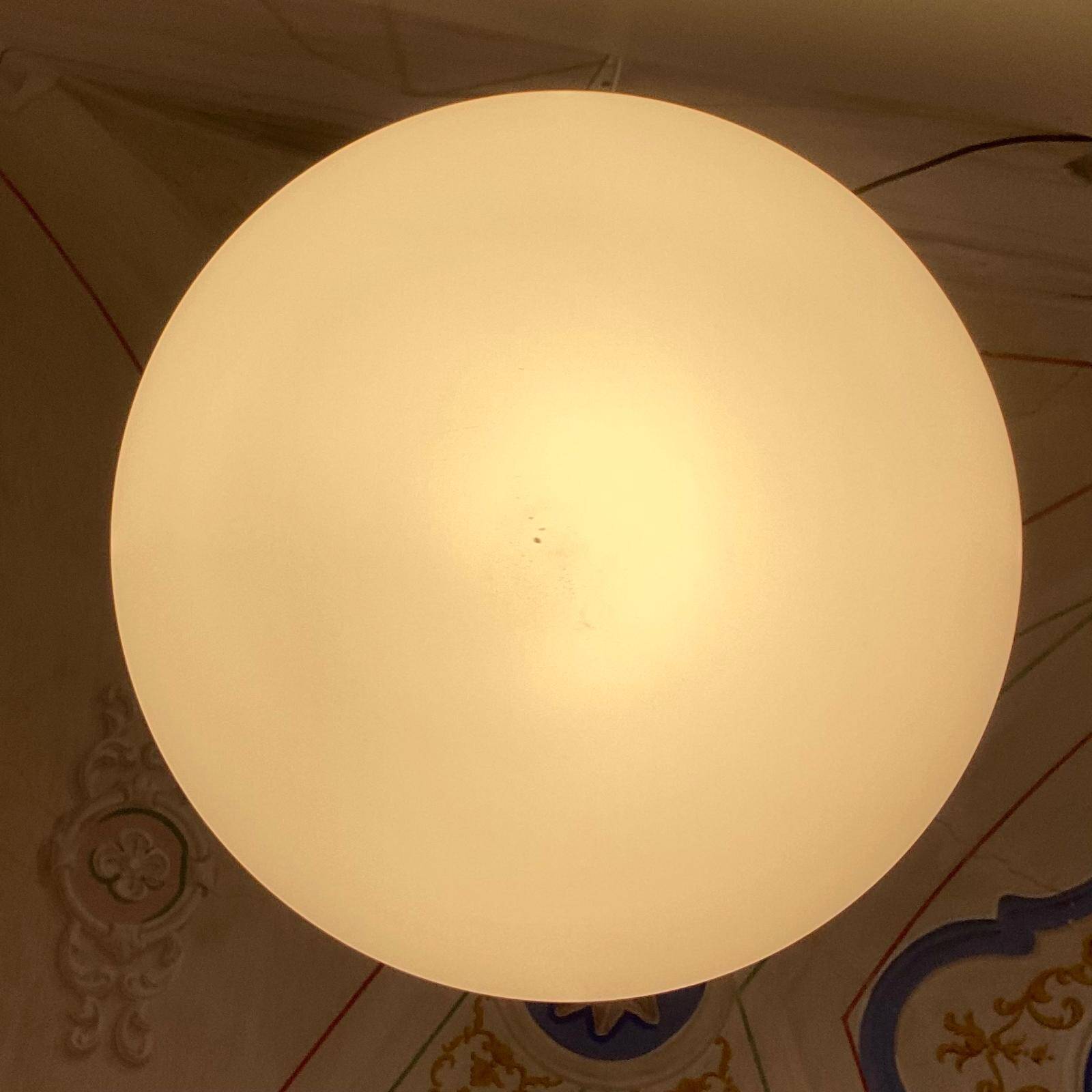 Artemide Capsule Pendant Light by Ross Lovegrove, White Glass, 2010