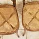 Pairs of old caned bistro chairs cambier n°229