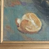 Oil on canvas, still life, signed