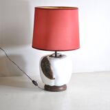 Glazed ceramic table lamp, 1960s