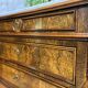 Napoleon III commode in walnut, fir and white marble from the 19th century.