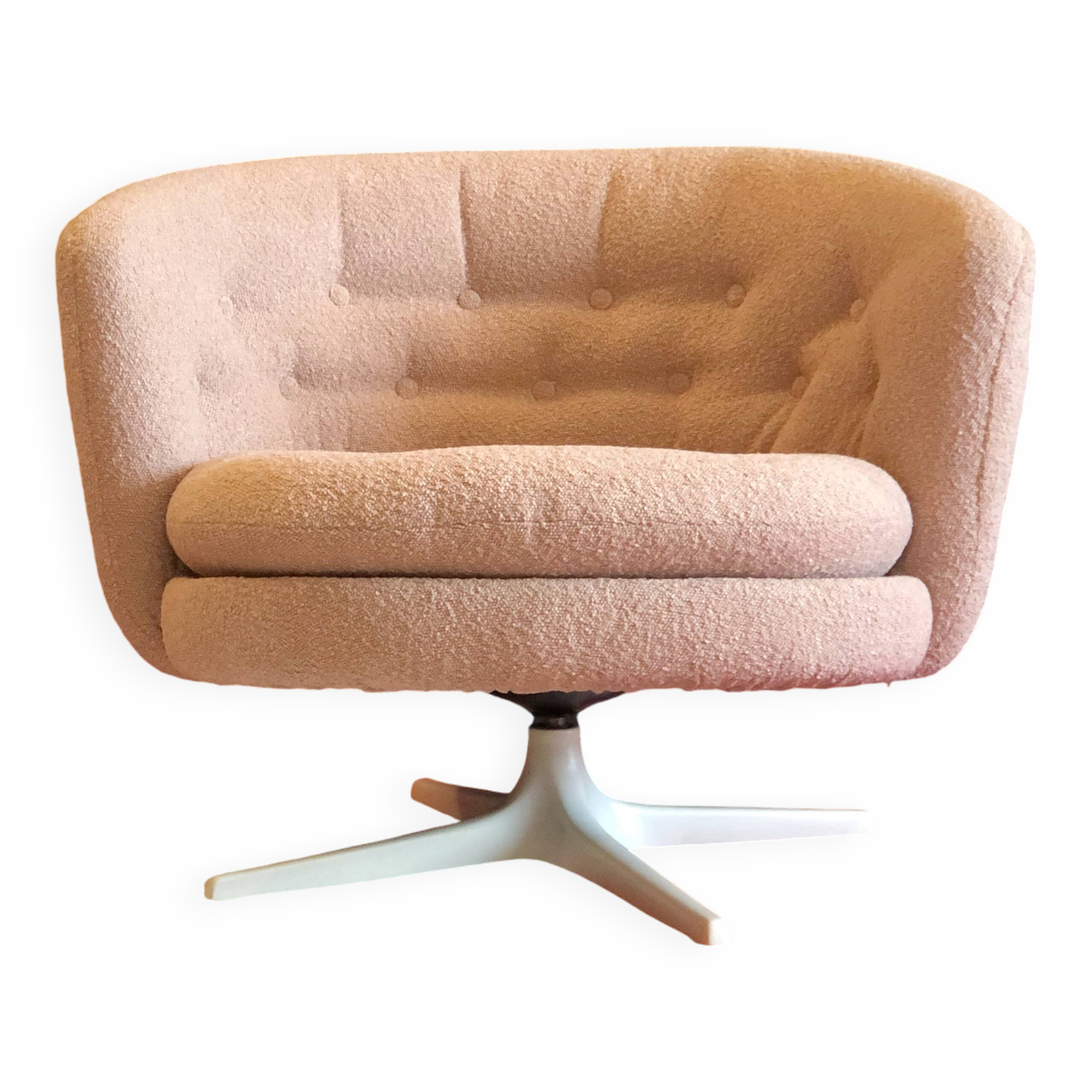 Vintage Scandinavian swivel armchair from the 70s