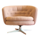 Fauteuil pivotant scandinave vintage des années 70