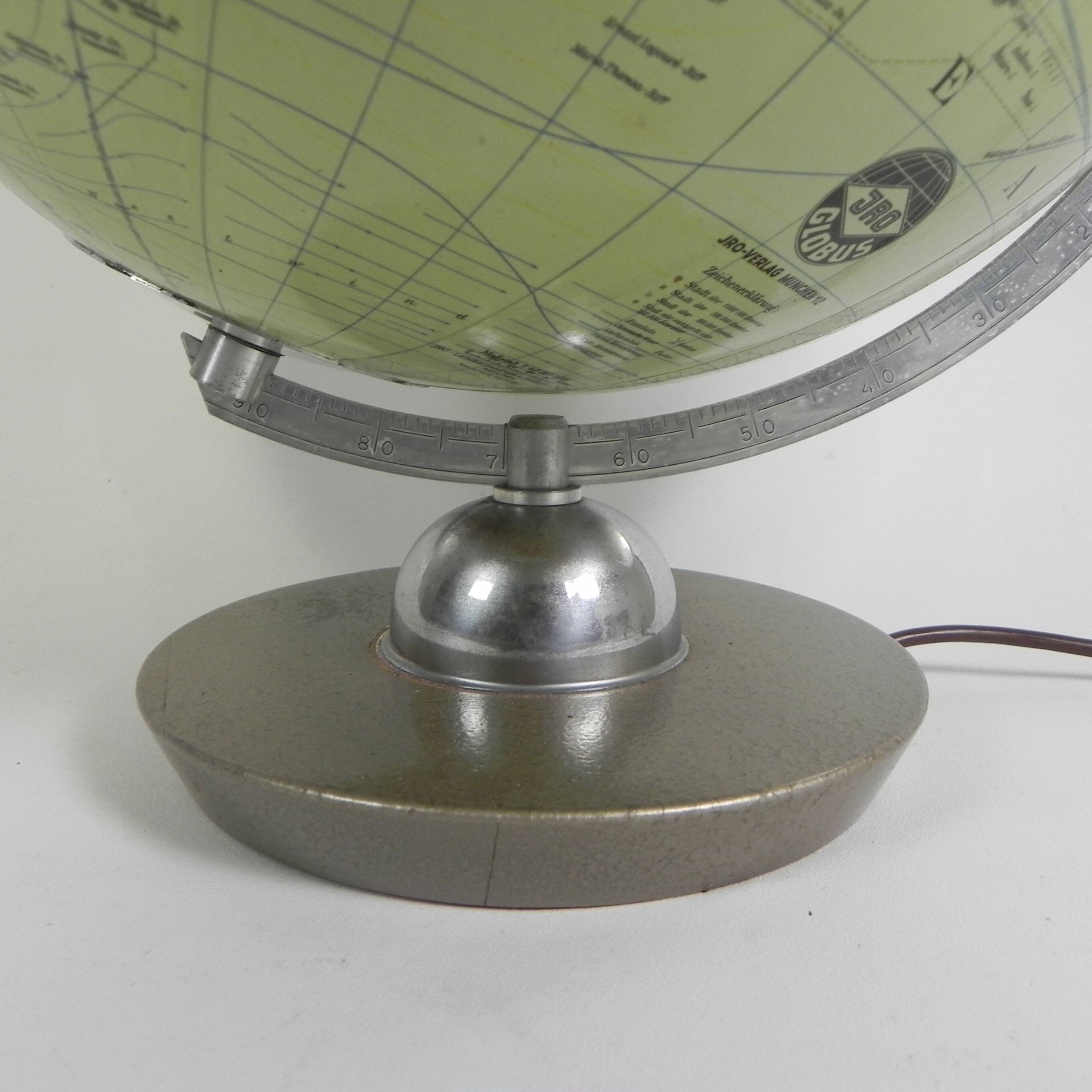 Luminous globe JRO Globus, 1960s