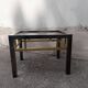 Table basse 80' chrome laiton vintage