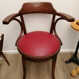 Reupholstered Thonet office chair No.6003