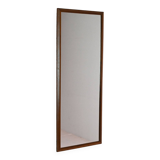 Vintage rectangular oak mirror