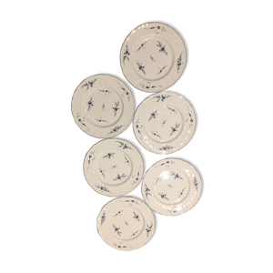 Six assiettes plates Villeroy &