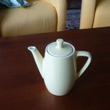 Cafetière jaune en céramique vintage