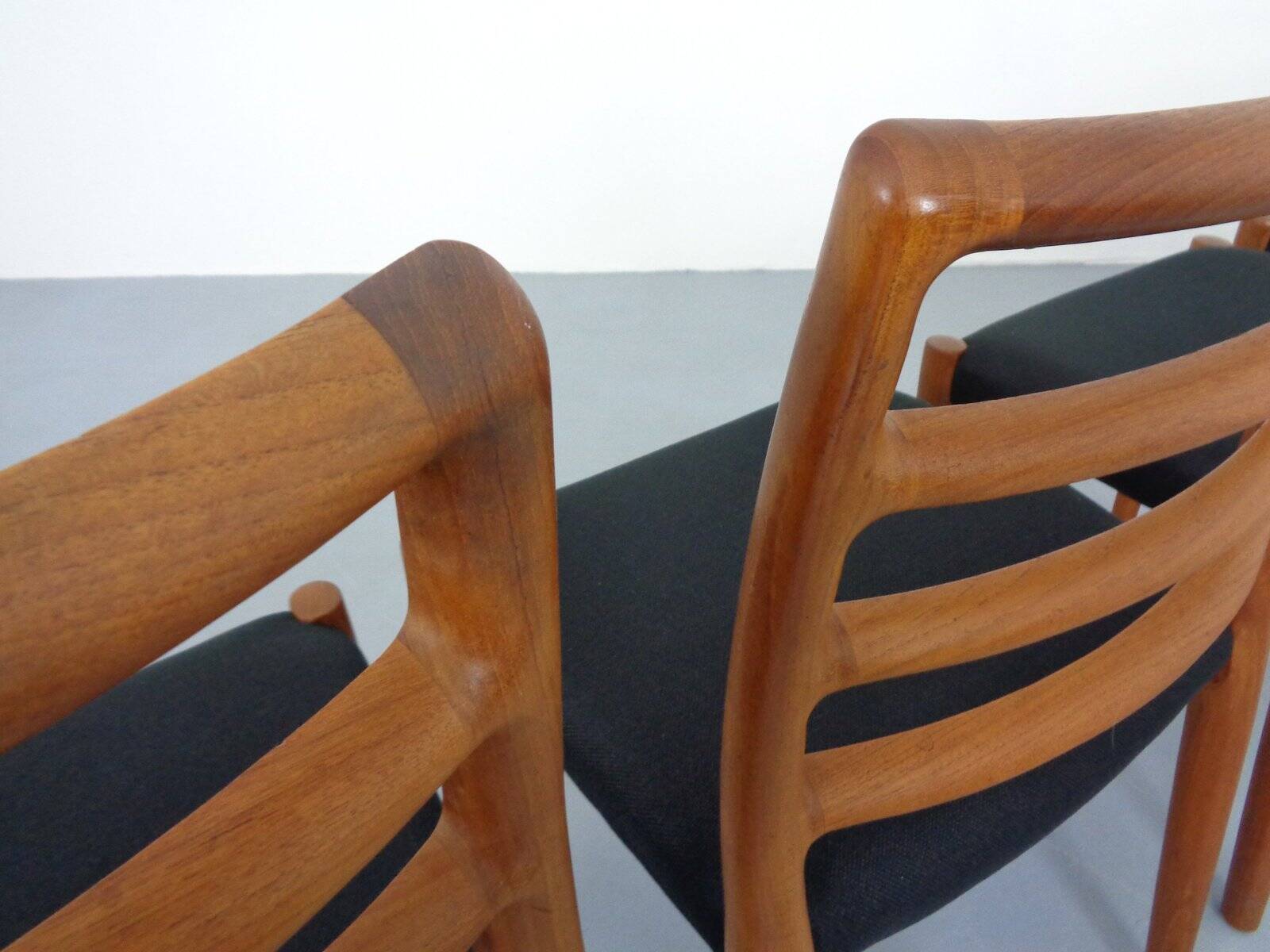 Model 85 Teak Dining Chairs by Niels Otto Møller for J. L. Møllers, 1960s, Set of 6