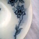 Ramekin in earthenware with decoration of flowers, butterflies and birds