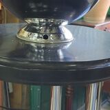 Art Deco floor lamp from the 1930s in wood and chrome.