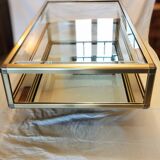 Glass and mirror coffee table, 1970