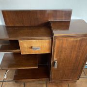 Petit meuble art deco acajou
