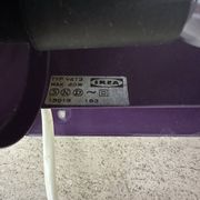 Vintage IKEA LOD V413 purple metal wall lamp bedside lamp wall lamp 1980s S