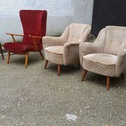 Set couch sofa + 2 chairs 50s 60s vintage