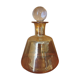 Yellow glass decanter