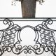 Provençal Wrought Iron and Glass Console Table, 1950