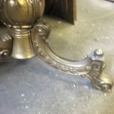 Metal and marble/onyx 1960s coffee table