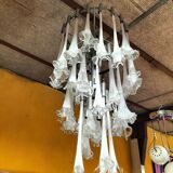 Large chandelier in murano blown glass made by mazega