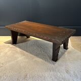 Small antique bench in wenge wood