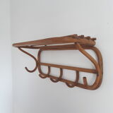 Vintage wooden coat rack