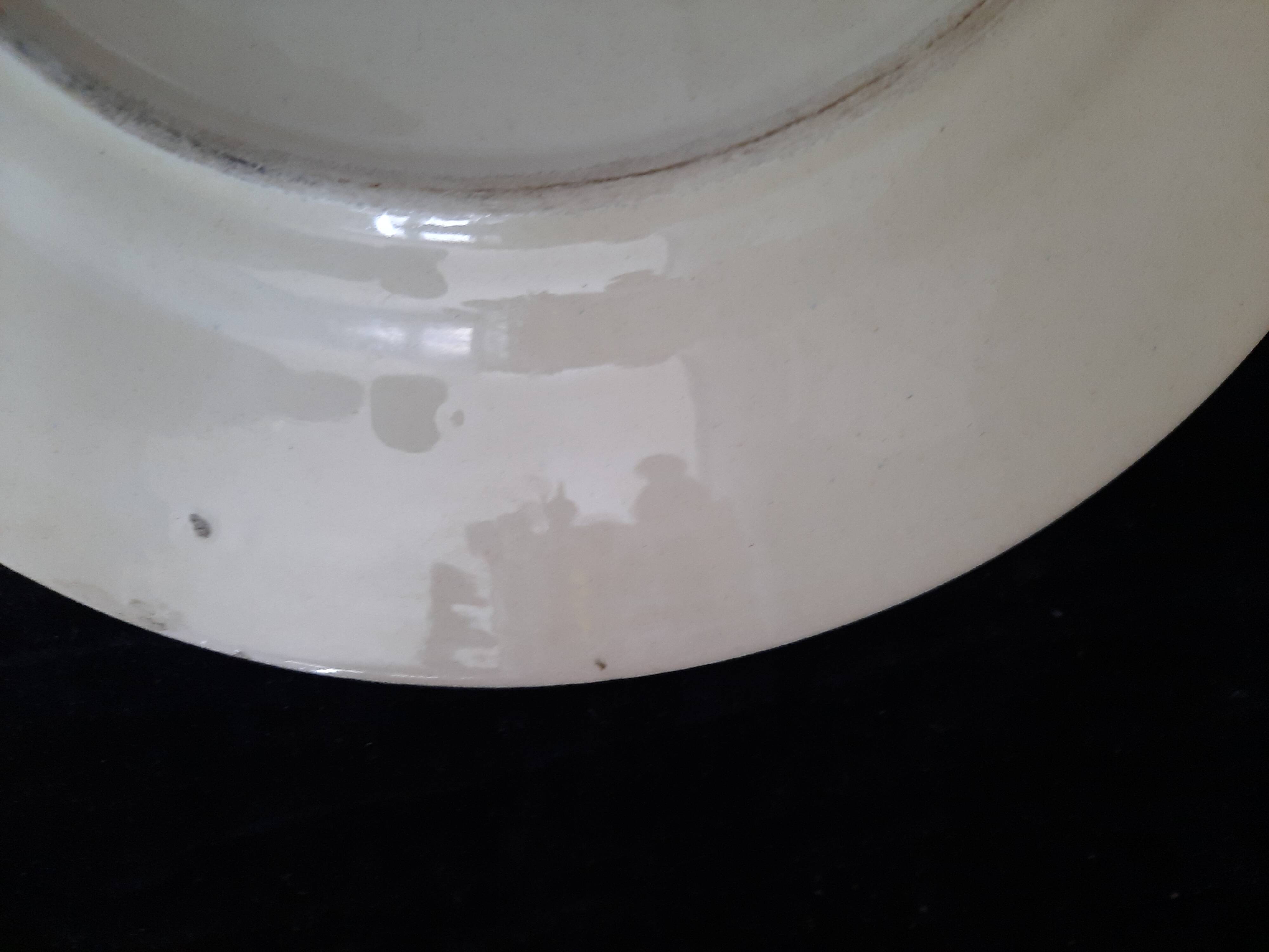 Large HB Quimper Plate Breton Decor Hand-Painted Vintage 27cm