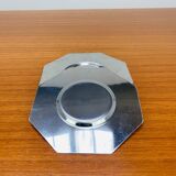 7 vintage octagonal stainless steel coasters