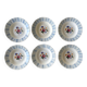 6 antique deep plates in Sarreguemines earthenware