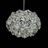 Small and Superb Pendant, Chrome and Crystal Glass by Kinkeldey, Germany, 1970