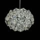 Small and Superb Pendant, Chrome and Crystal Glass by Kinkeldey, Germany, 1970