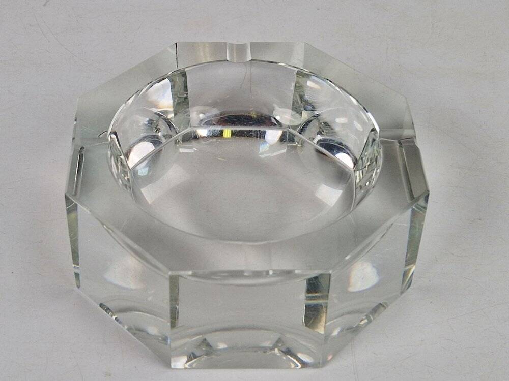 Art Nouveau Crystal Ashtray from Moser, 1940s