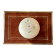opaline box with floral pattern, 60s