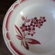 Lot 12 hollow plates Badonviller porcelain