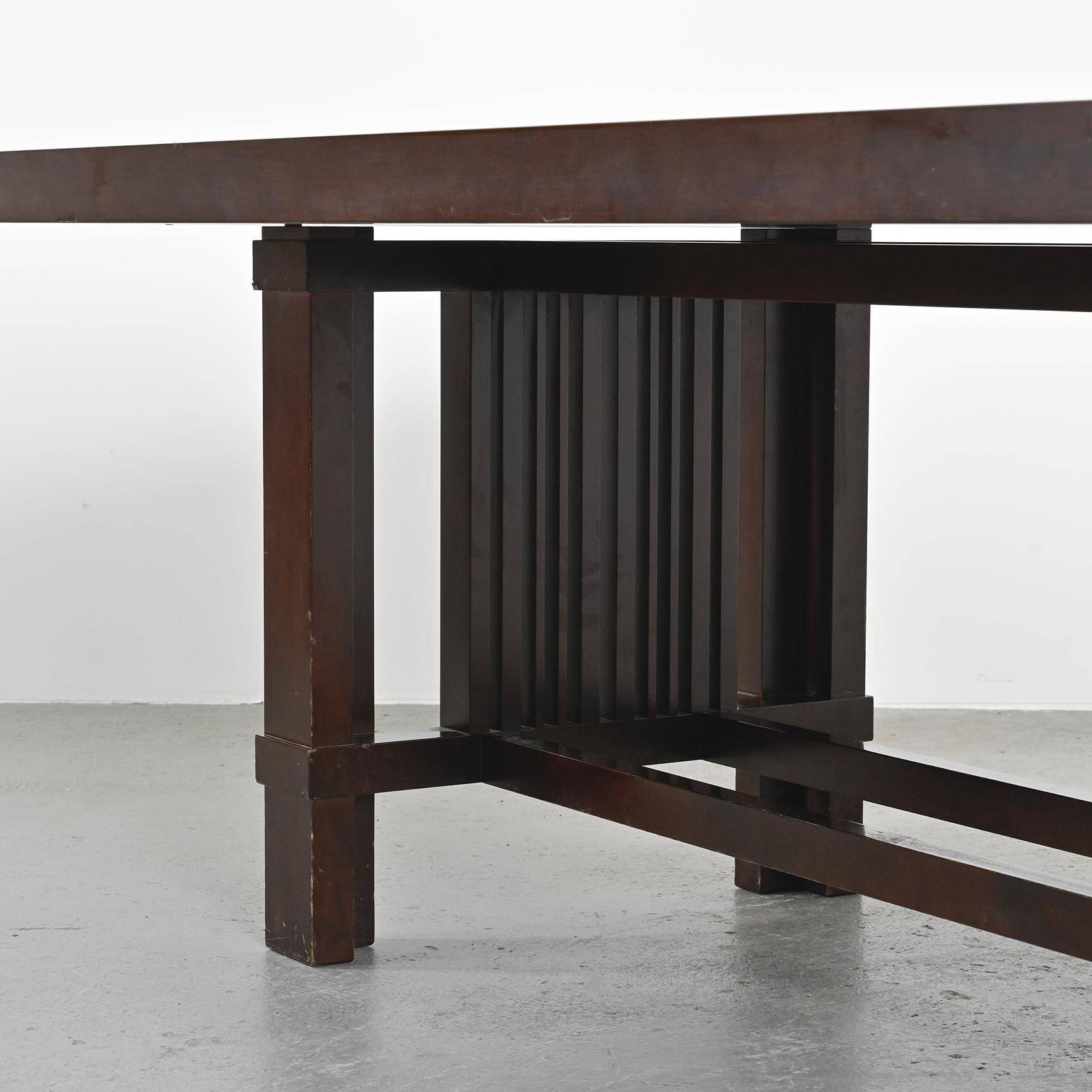 Table Taliesin 2 en cerisier, Frank Lloyd Wright, Cassina 1989