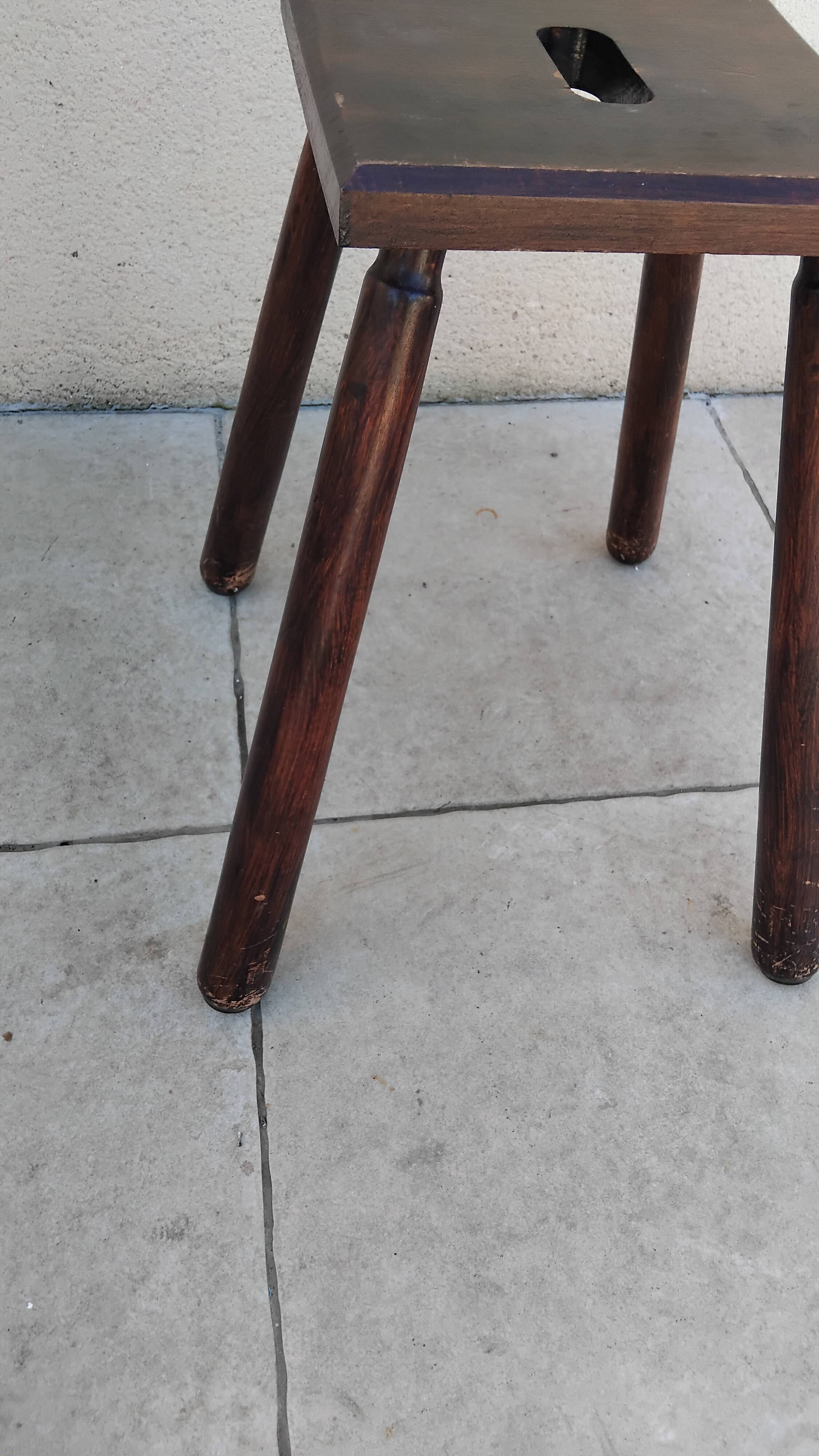 Old vintage farm stool