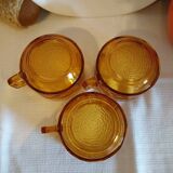 Large vintage glass cups by Vereco